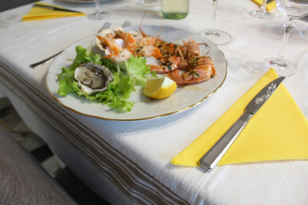 crevettes à la laitue